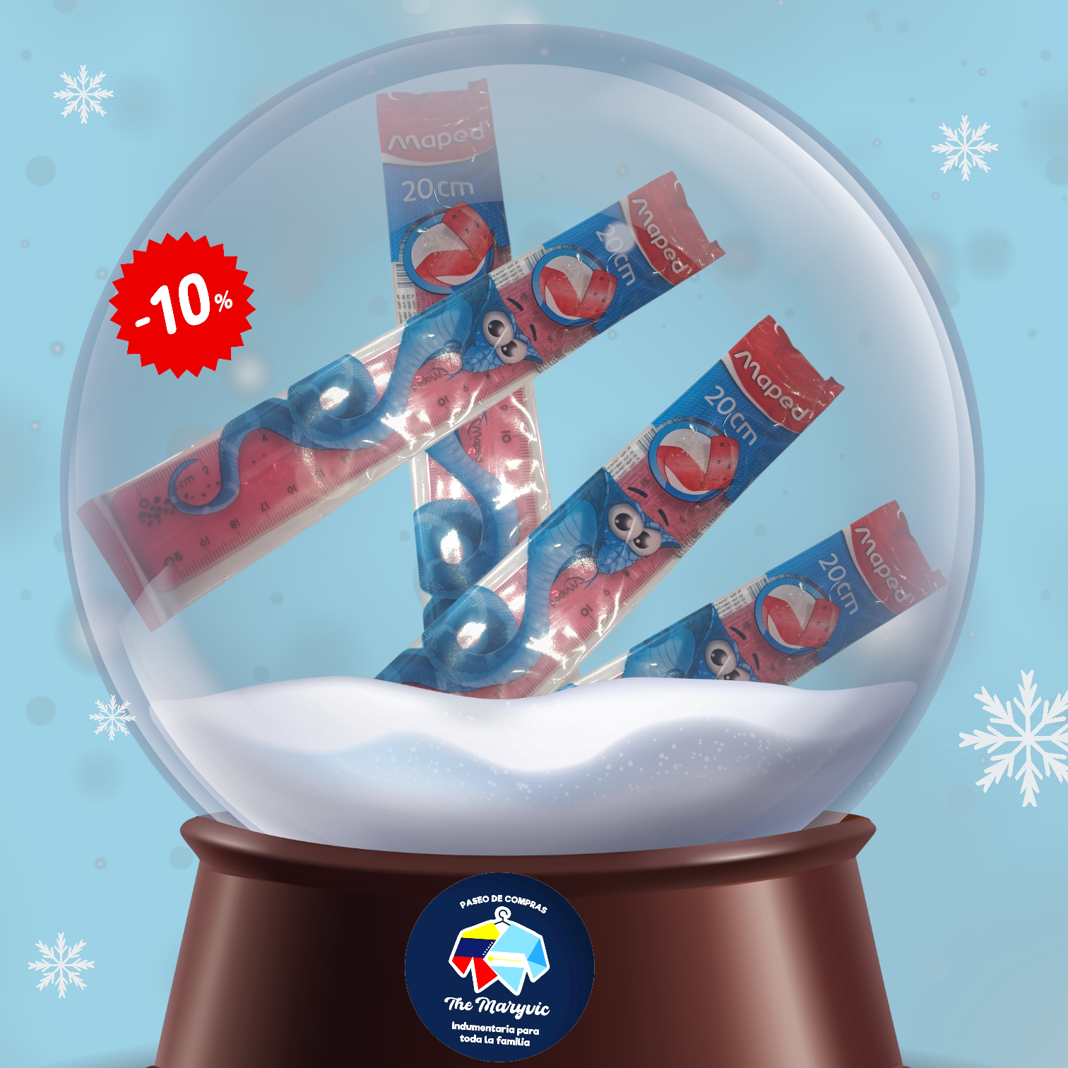 Regla maped twist flexible x 20 cm