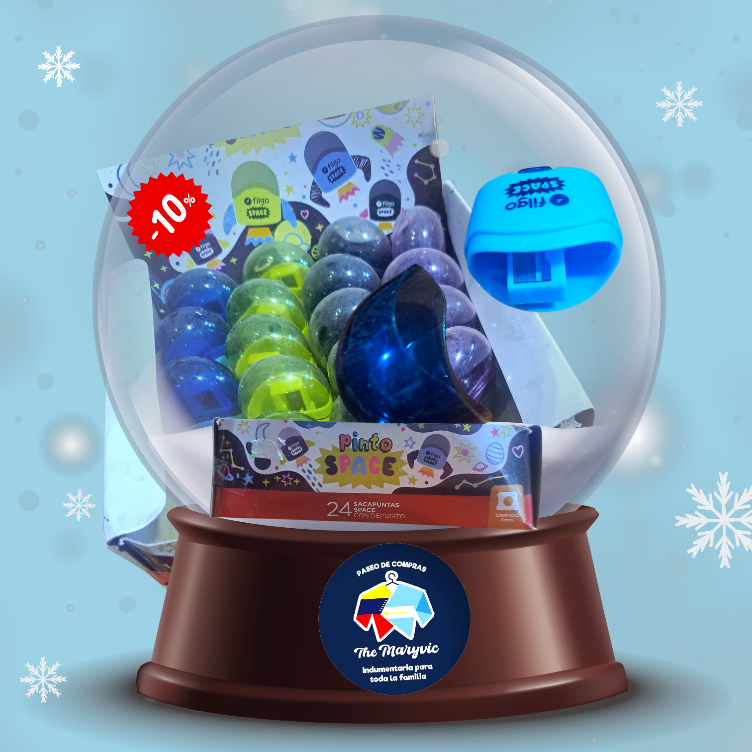 Sacapuntas con deposito filgo pinto Space