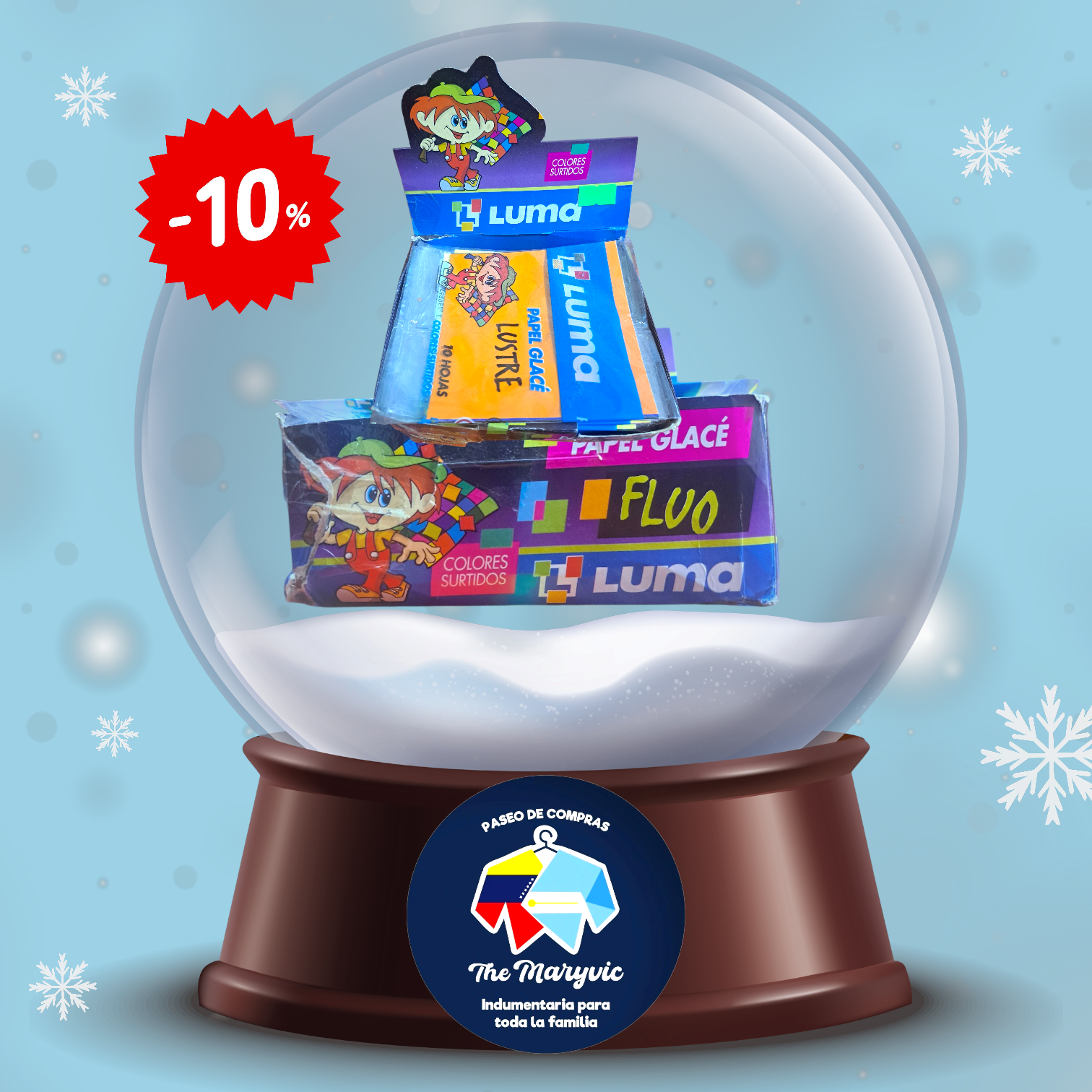 Papel glace luma colores