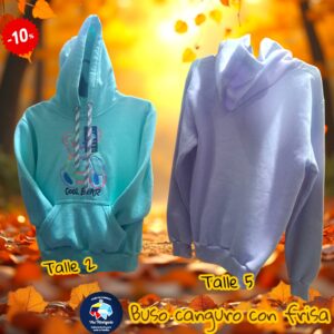 buzo canguro con frisa