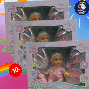 Bebote con accesorios Mica hora de comer articulado