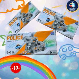 Auto transformers policia a pila robot