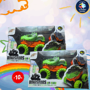 Auto con control de dinosaurio