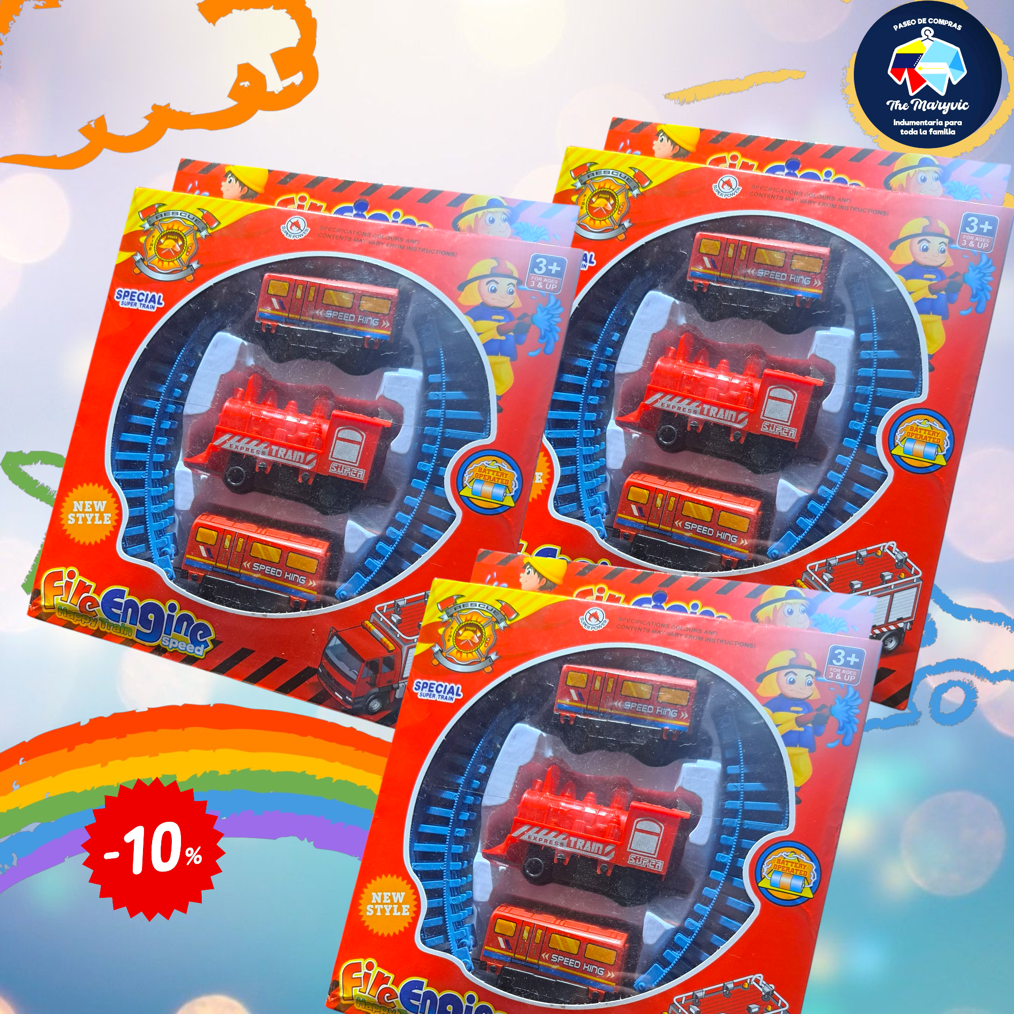 Pista de tren locomotora