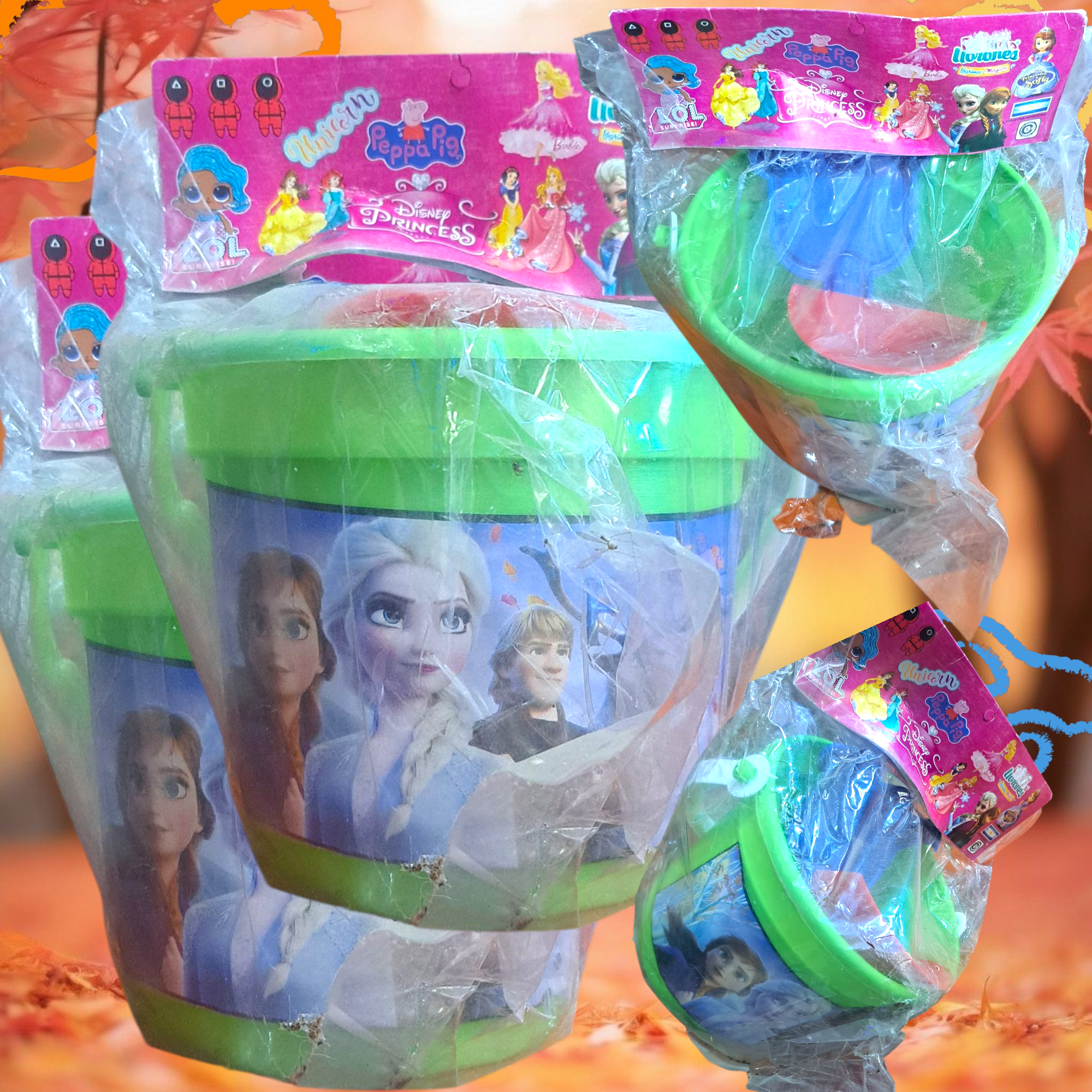 Balde con palita playero