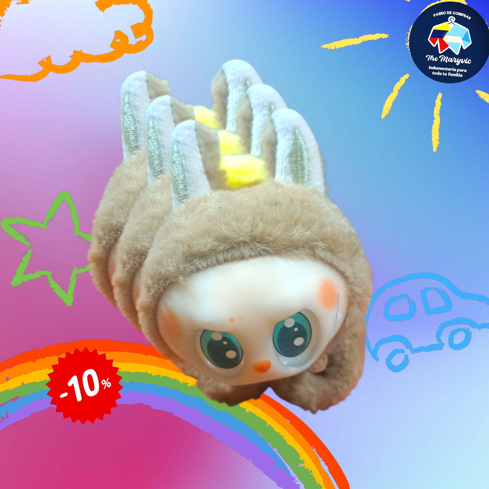 Labubu brazalete peluche pulsera - Imagen 2