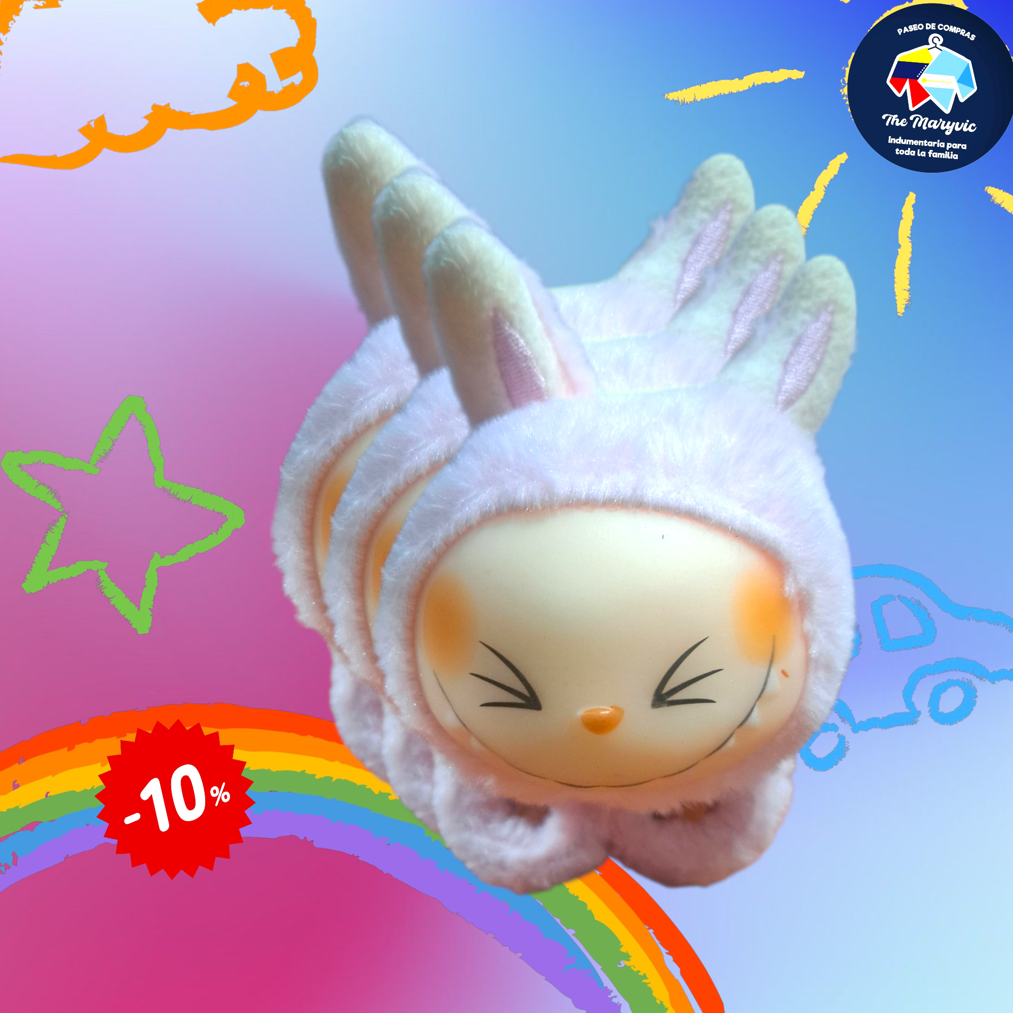 Labubu brazalete peluche pulsera - Imagen 3