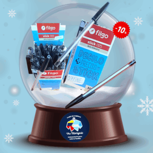 Boligrafo Stick filgo capuchon negro