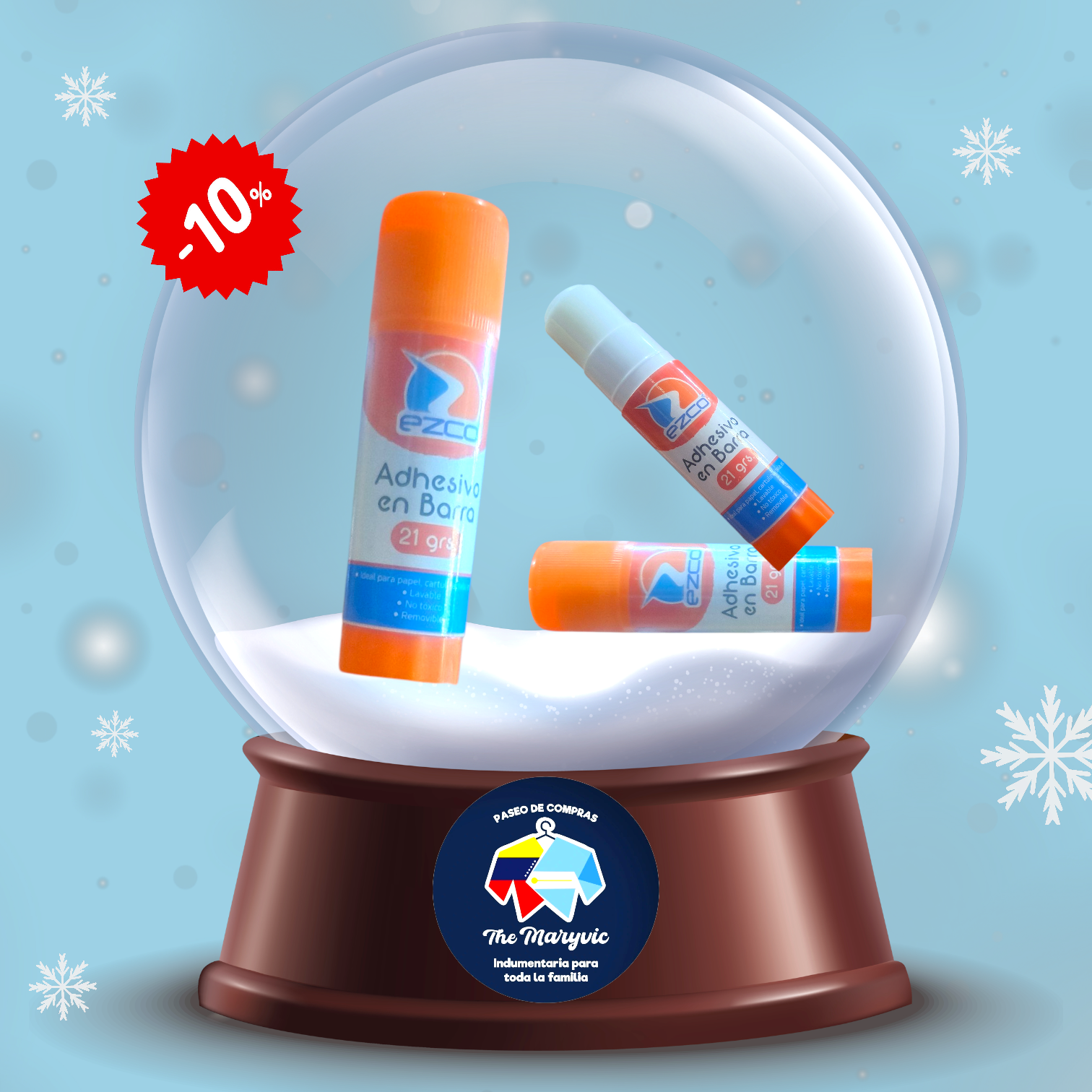 Adhesivo en barra 21 grs ezco