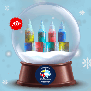 Senorita adhesivo a color